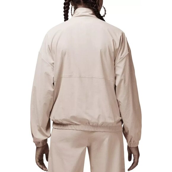 Jordan Big Girl's Jumpman Windbreaker Taping Jacket Light Weught Beige Size XL - Picture 2 of 7